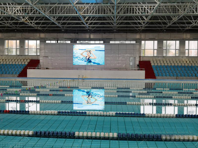 安徽蚌埠海军学院游泳馆P5铝壳屏